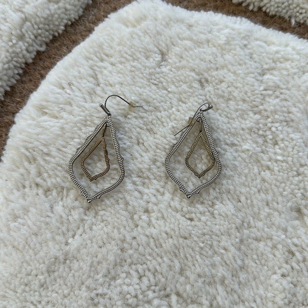 Kendra Scott mixed metal earrings